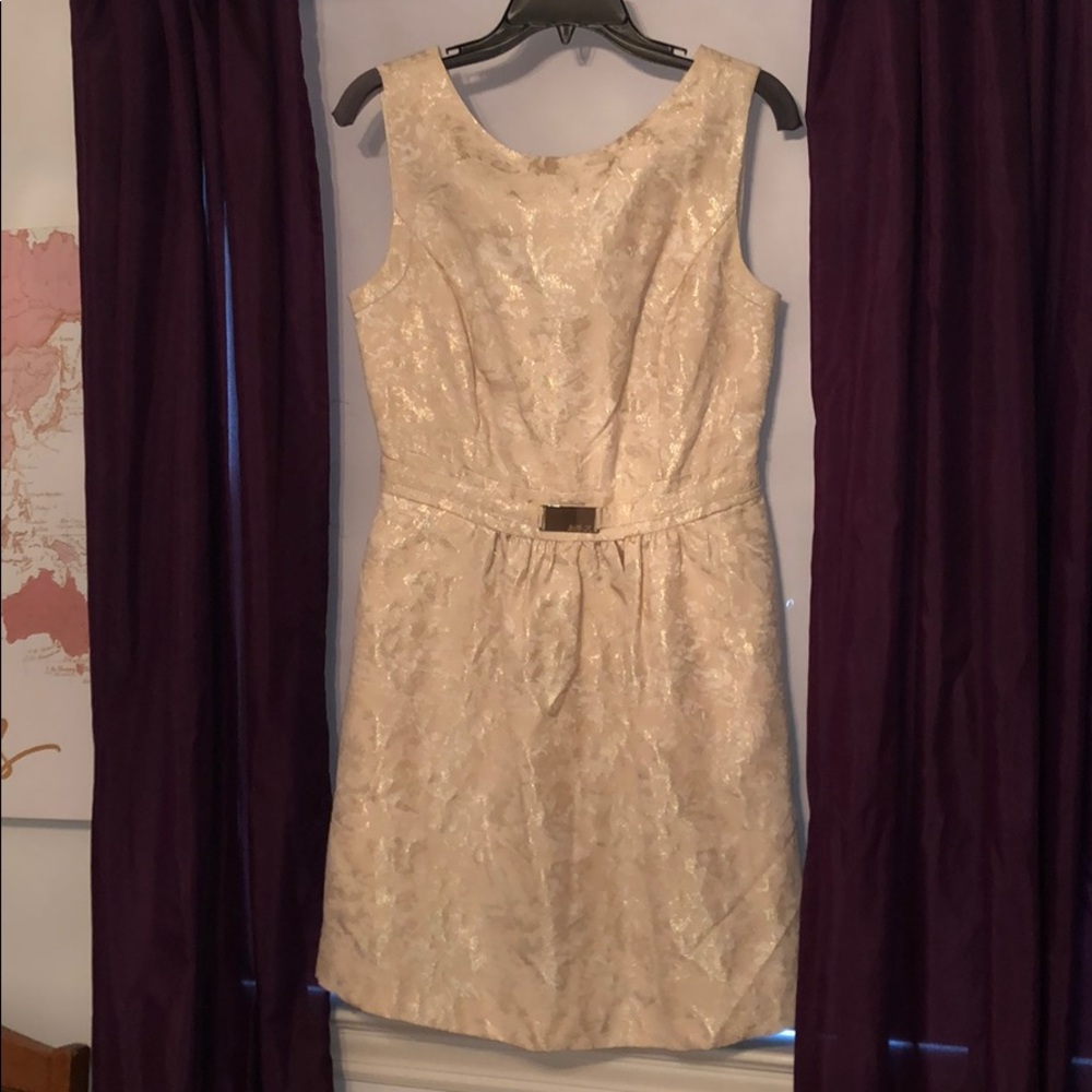 Gold Jennifer Lopez dress
